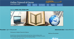 Desktop Screenshot of onlinetajweedulquran.org